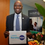 Pape Gaye Intrahealth president poster